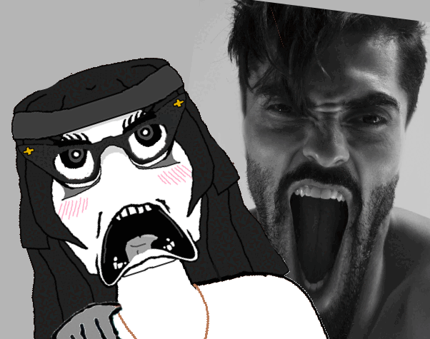 angry animated gigachad hair hand meta:DELETE_THIS_JANNIES_PLEASE meta:pornographic_content naked open_mouth rape sex soyjak subvariant:doctos variant:soytan zone_tan // 602x475 // 171.2KB