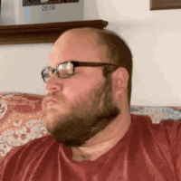 2019 3dgifmaker SEIZURE_WARNING animated beard closed_mouth clothes ext=gif fat fat_duel glasses irl kys nuclear open_mouth red_tshirt schizo soyboy subvariant:fatjak_irl tshirt variant:fatjak // 200x200 // 1.7MB