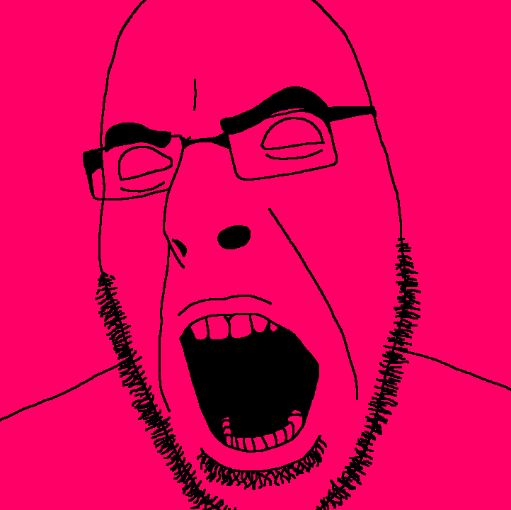 animated distorted glasses rainbow soyjak stubble variant:cobson // 722x720 // 179.2KB