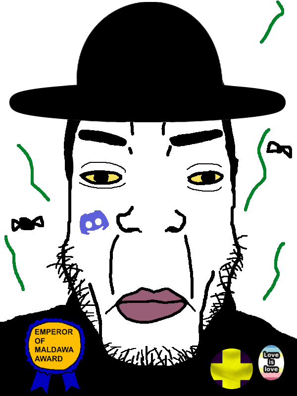 Love_is_love PlutonicClown alucin alucines award black_skin blue_hair clothes communism dfg discord doomentio doomposting doomverse gameboy gay glasses guara hair hat jerry kenlwright lolcow maldawa necrotemante pedophile red_hair skyoe spanish_text streamyard subvariant:chudjak_front suit sweating twitch twitter variant:chudjak variant:markiplier_soyjak versalles white_background white_skin youtube // 600x800 // 240.7KB