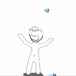 aidn_jp animated arm dance foot full_body gem glasses hand hands_up leg pedestal platform smile soyjak stubble subvariant:wholesome_soyjak variant:gapejak // 300x300 // 2.7MB