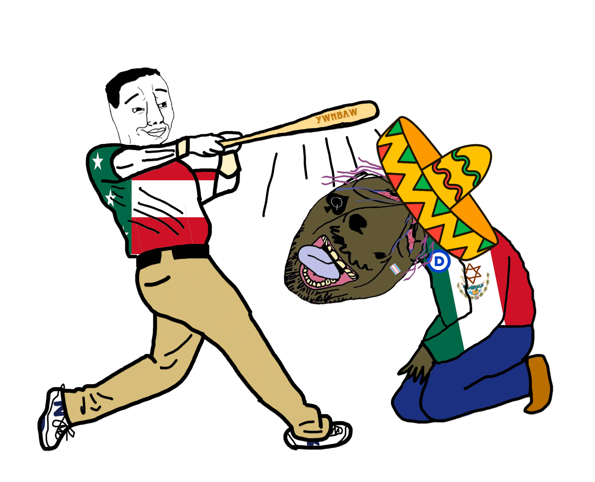 animated award baseball_bat baseball_cap bloodshot_eyes brown_skin brown_troonjak clothes comanche countrywar crying deformed democrat distortedr ext=gift flag:california flag:italy flag:japan flag:mexico flag:nazi_germany flag:spain flag:texas flag:transgender_pride_flag flag:united_states flag:yucatan_republic flat_cap france germany glasses hachimaki italy japan maga mexico mexicuck mexikike meximutt mexitranny monocle native_american nazi_germany purple_hair queen_of_spades slant_eyes slopjak sombrero spain star_of_david stubble texas total_meximutt_death united_kingdom united_states variant:bernd variant:chudjak yellow_skin yucatan yucatan_republic ywnbaw // 1920x1557 // 2.7MB