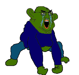 angry animated blue_shirt crying ear fat frog full_body glasses green_skin hair lips monkey_dance pepe variant:chudjak // 255x241 // 22.2KB