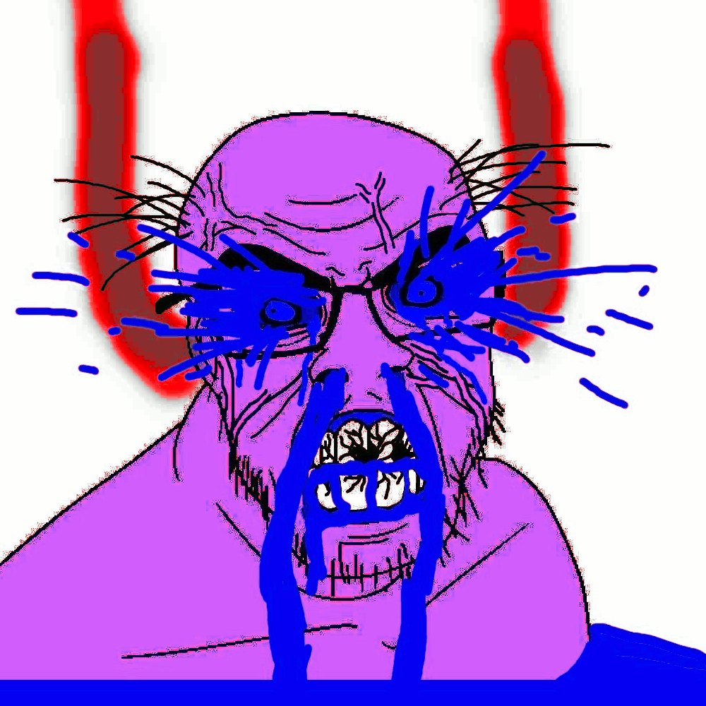 4soyjaks angry animated arm blood bone clenched_teeth fume glasses gore gun mustache nosebleed open_mouth purple_skin red schizo shotgun skeleton skull smoke soyjak stubble subvariant:feralrage variant:a24_slowburn_soyjak variant:feraljak variant:soyak vein wrinkles // 1000x1000 // 5.6MB