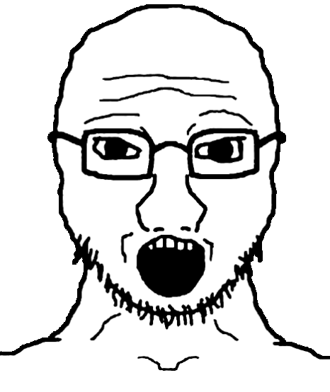 360 animated glasses open_mouth series:spinnerz! side_profile soyjak spinning stubble subvariant:soyak_front template translucent_background variant:soyak // 466x554 // 159.3KB