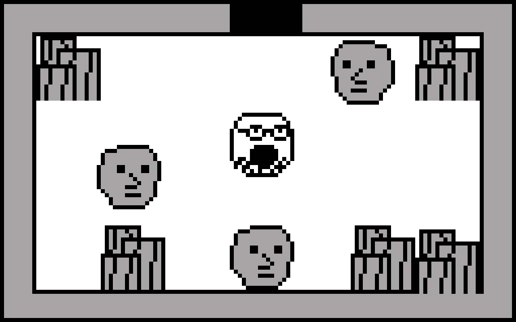 4soyjaks animated baby closed_mouth glasses grey_skin npc open_mouth pacifier pixel_art soyjak stubble talking text variant:cobson variant:feraljak variant:gapejak variant:unknown white_skin // 1024x640 // 1.5MB