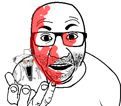 2soyjaks animated arm excited glasses glitch glowing hand holding_object looking_at_you open_mouth perro_hold reddit redditard snoo soyjak stubble subvariant:wewjak transparent_background variant:el_perro_rabioso variant:soyak // 405x356 // 577.5KB