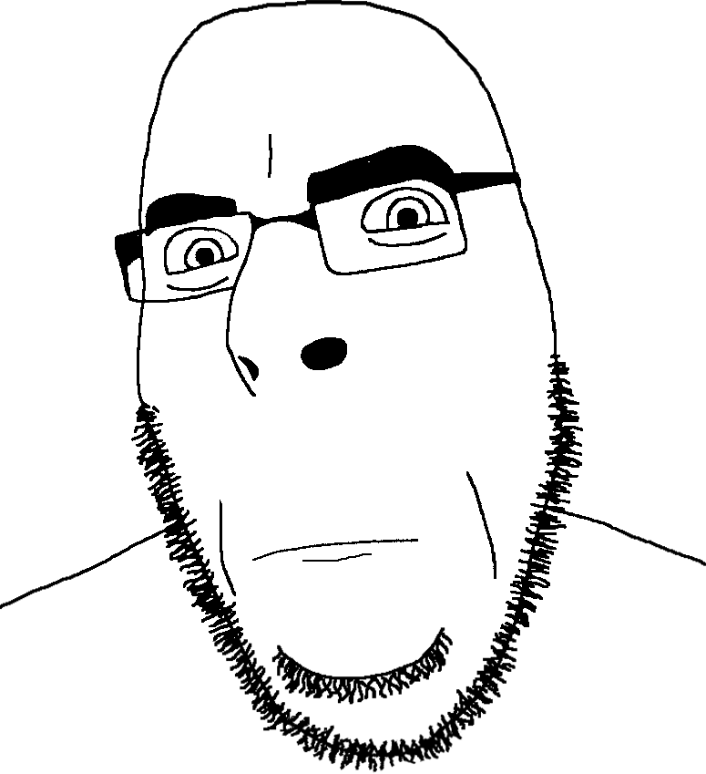 animated blinking closed_eyes closed_mouth glasses neutral soyjak stubble variant:cobson // 775x849 // 66.1KB