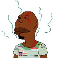 Warrior-Z(user) adams_apple afghanistan batman bnwo brown_skin clothes communism disgusting flag flag:iraq flag:lgbt_philedelphia flag:norway flag:taliban flag:transgender_pride_flag fnf_pedo friday_night_funkin' god_of_war green_shirt hammer hammer_and_sickle hello_my_name_is_(sticker) india iraq norway pedophile poop rule34 shitskin sickle smell smelling soyjak star_(symbol) subvariant:brazilmutt taliban text tranny tshirt variant:meximutt // 888x909 // 66.3KB