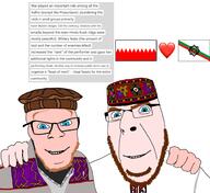 Badakhshan Ismaili Nuristan Nuristani Pamir Pamiri afghanistan blue_eyes hugging no_more_brother_wars orange_hair pagan pakistan tajikistan variant:cobson variant:feraljak // 3464x3183 // 1.6MB