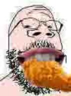 baby chicken food glasses small_eyes soyjak stubble variant:gapejak white_skin wholesome // 93x125 // 5.6KB