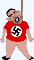 ack amerimutt anti_mutt bloodshot_eyes clothes crying fat full_body glasses hair hanging nazism obese open_mouth pink_skin rope subvariant:ackmutt suicide swastika tear tongue variant:bernd variant:chudjak // 1375x2392 // 521.6KB