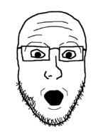 glasses open_mouth soyjak stubble template variant:platejak // 655x870 // 12.2KB