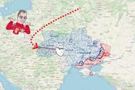 2soyjaks adidas animal bloodshot_eyes chicken closed_mouth clothes crying eyebrows feather flag full_body glasses hair lgbt logo map megamind missle pointing poland rainbow russia russo_ukrainian_war smile smug soyjak stubble track_suit ukraine variant:chudjak variant:smugjak vein white_skin wojak // 1099x737 // 1.4MB