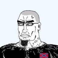 angry black_shirt buff chud clothes confederacy confederate confederate_flag flag:confederate_states_of_america hair muscles muscular_chud muscular_male pantera_(music_band) phil_anselmo soyjak subvariant:perceptive_chud variant:chudjak // 799x799 // 56.4KB