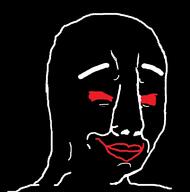 closed_mouth faith_the_unholy_trinity red_sclera smile soyjak variant:chudjak // 738x744 // 70.2KB