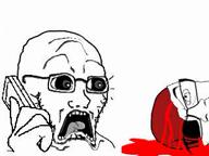 3soyjaks animated arm blood calling closed_mouth clothes doctor dr_soyberg ear glasses hand head_mirror music mustache open_mouth phone red_mountain scared sega skeleton skull sonic sonic_adventure sonic_the_hedgehog sound soyjak stubble subvariant:doctos teeth tongue variant:a24_slowburn_soyjak variant:feraljak variant:soyak video // 320x240, 8.7s // 823.7KB