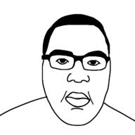 big_lips chud fat glasses hair soyjak variant:unknown // 720x720 // 10.3KB