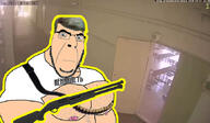 Cobson_face beard buff chad chest_hair classroom crimea crimean cyrillic_text firearm gay glasses gun_sling irl_background kerch_polythecnic_college_massacre killing massacre mge mge_brother nipple nose russia school school_shooting shooting shotgun stubble ukraine variant:cobson vladislav_roslyakov weapon white_shirt white_skin yellow_hair // 866x507 // 105.9KB