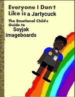 anhero arm black_shirt black_skin bloodshot_eyes blue_shirt book drawception everyone_i_don't_like_is_hitler faggot fleece_(namefag) gay gooned_to_soytan_again_award guide hanging jake jakparty_soy jartycuck leg meme meta:tagme op_here_im_a_shartygod paper rainbow rope shieet slopjak subvariant:soyak_front text variant:soyak // 500x644 // 121.6KB