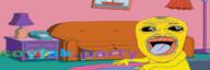 animated arm balding banner hair lips oh_my_god_she_is_so_attractive open_mouth soyjak_party subvariant:jerome text the_simpsons tongue variant:alicia variant:its_out_get_in_here yellow_skin // 300x100 // 87.1KB