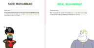 Sahih_al-Bukhari_(hadith) allah angry aryan beard bomb brown_skin christianity flag:gay_pride_flag glasses heart islam lgbt muhammad subvariant:mexiaryan subvariant:mexicARYAN subvariant:tetojak variant:feraljak variant:meximutt yellow_sclera yellow_teeth // 3325x1690 // 700.4KB