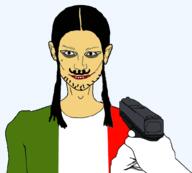 animated blood bloodshot_eyes countrywar ear ext=gif flag:italy gun gunshot hand italy meta:tagme murder nose open_mouth pistol soyjak stubble traced variant:unknown violence white_skin // 1000x900 // 216.0KB