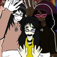3soyjaks arm beanie black_lives_matter black_skin clothes female glasses gook hair hand nigger op_is_a_retarded_lazy_faggot_for_not_tagging_his_own_shit rainbow subvariant:soyniqua tranny_artstyle variant:soytan yellow_skin // 1024x1024 // 308.4KB