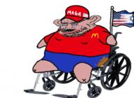 amerimutt crying flag:israel flag:united_states wheelchair // 707x514 // 263.2KB