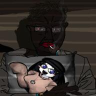 arm brown_hair brown_skin cigarette clothes dark dark_skin glasses hair jartycuck mustache pillow red_eyes ryan_gosling shadow smoke smoking stubble suit variant:chudjak variant:soytan watch wrinkles // 384x384 // 79.6KB