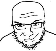 closed_mouth glasses smug stubble variant:iii // 472x437 // 9.5KB