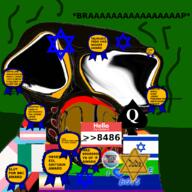 award brap faggot fart israel italy judaism lgbt map_(pedophile) name_tag nigger pedophile protect_trans_kids queen_of_spades shitskin slopjak t50_eyes tranny variant:feraljak yellow_sclera yellow_teeth // 1024x1024 // 559.8KB
