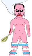 arm balding flag:transgender_pride_flag foot frankenpenis frown ftm hand holding_object leg masectomy_scars oh_my_god_she_is_so_attractive pants_down pink_skin pooner red_lips self_harm stitches stubble subvariant:obsessedchud variant:chudjak yaoi yaoi_paddle // 1092x1911 // 53.2KB