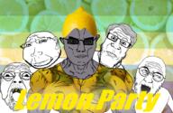 5soyjaks food fruit gay_flag glasses grey_skin lemon lemon_(user) lemon_party neutral old pun sonnenrad soyjak stubble subvariant:chudjak_front subvariant:massjak subvariant:muscular_chud subvariant:neutralplier teeth text tinted_glasses variant:bernd variant:charles variant:chudjak variant:gapejak variant:markiplier_soyjak // 1659x1079 // 1.1MB