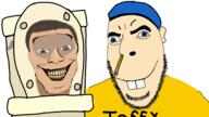 blue_helmet happy jeffy no_more_brother_wars pencil retard retarded skibidi_toilet smile sml supermariologan toilet variant:cobson variant:feraljak yellow_shirt // 1920x1080 // 445.0KB