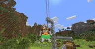 bloodshot_eyes clothes crane crying engineering glasses hanging minecraft modding mountain mustache open_mouth rope shoe skirt soyjak stubble suicide tongue tranny variant:bernd video_game yellow_teeth // 1920x1001 // 1.9MB