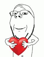 2soyjaks animated arm cannibalism eating female femjak hand heart holding_heart holding_object nipple ominous open_mouth pink_hair smile soyjak subvariant:wholesome_soyjak thumbnail_bait variant:gapejak vore // 640x825 // 445.5KB