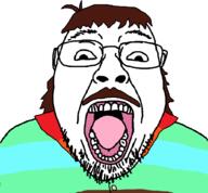 brown_hair brown_mustache clothes curtis_conner glasses hair mullet mustache open_mouth stubble variant:bernd // 942x872 // 50.2KB