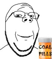 animated coal ear eating glasses meds morph soyjak stubble subvariant:massjak subvariant:wholesome_soyjak text transformation variant:gapejak // 600x683 // 1.9MB