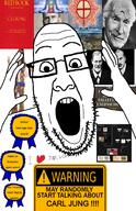 award carl_jung friedrich_nietzsche open_mouth philosophy sigmund_freud soyjak stubble variant:ppp warning // 950x1474 // 348.4KB