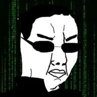 animated closed_mouth clothes glasses hair matrix soyjak sunglasses variant:chudjak // 326x326 // 822.1KB