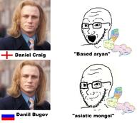 2soyjaks closed_mouth daniel_craig donbas eastern_europe england estonia europe flag flag:england flag:russia glasses kharkiv kiev latvia lithuania moldova open_mouth poland real_person smile smug soyjak stubble text ukraine variant:soyak warsaw // 1898x1712 // 1.4MB