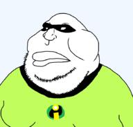 braphog fat forehead_lines forehead_mark gassy green_shirt incrediblegassy obese superhero the_incredibles variant:meximutt // 888x849 // 16.8KB