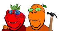 admin black_eye blood broot bullying distorted froot glasses hammer juice leaf leaves missing_teeth orange_skin purple_eye red_eyes red_skin series:imp_&_gape smile stubble subvariant:wholesome_soyjak variant:gapejak variant:impish_soyak_ears // 1584x848 // 147.0KB