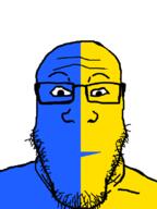 1990 90s aryanime blue_skin dream_bbq ena ena_bbq open_mouth soyjak subvariant:neutralplier variant:markiplier_soyjak yellow_skin // 600x800 // 87.6KB