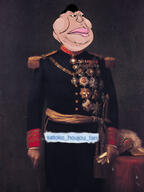 Porfirio_Díaz closed_mouth medal mexico obese painting satoko_houjou(namefag) soyjak variant:meximutt // 1440x1920 // 336.2KB