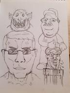 4soyjaks angry arm aryan clenched_teeth closed_mouth clothes drawing ear glasses hair internet_is_leaking irl mario mushroom mustache oekaki open_mouth paper pencil pipe poopson smile stubble subvariant:chudjak_front swastika toad toad_(mario) traditional_media variant:chudjak variant:feraljak variant:gapejak variant:impish_soyak_ears vein // 1200x1599 // 139.7KB