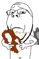holding_object pet squirrel subvariant:feralsquirrel subvariant:wholesome_soyjak variant:feraljak variant:gapejak // 676x1021 // 178.2KB