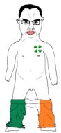 4chan BRIMMIEST_COMMENTS_SECTION☣️☣️☣️_DO_NOT_ENTER☣️☣️☣️ closed_mouth clover flag flag:ireland full_body glasses hair ireland penis subvariant:chudjak_front subvariant:obsessedchud twp variant:chudjak // 851x1850 // 59.1KB