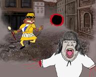 amputee blood blood_spray dismemberment fear_and_hunger hair open_mouth spurdo teeth tongue tranny variant:bernd yellow_teeth // 800x640 // 692.2KB